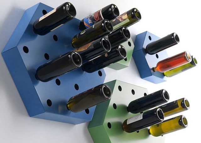 rack bouteilles de vin rangement original