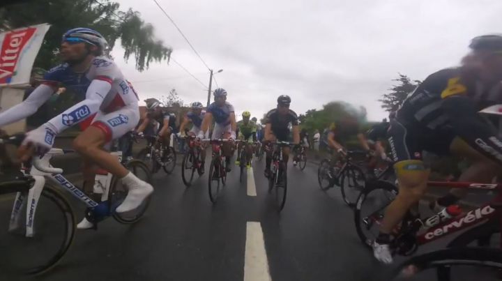 Tour de France 2015 etape 5 chute peloton