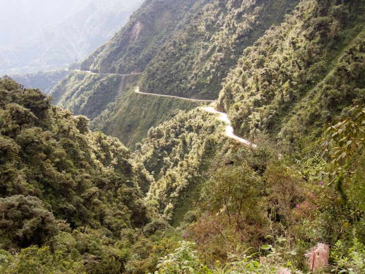 route des yungas bolivie photo