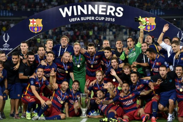 FC Barcelone vainqueur Supercoupe Europe 2015