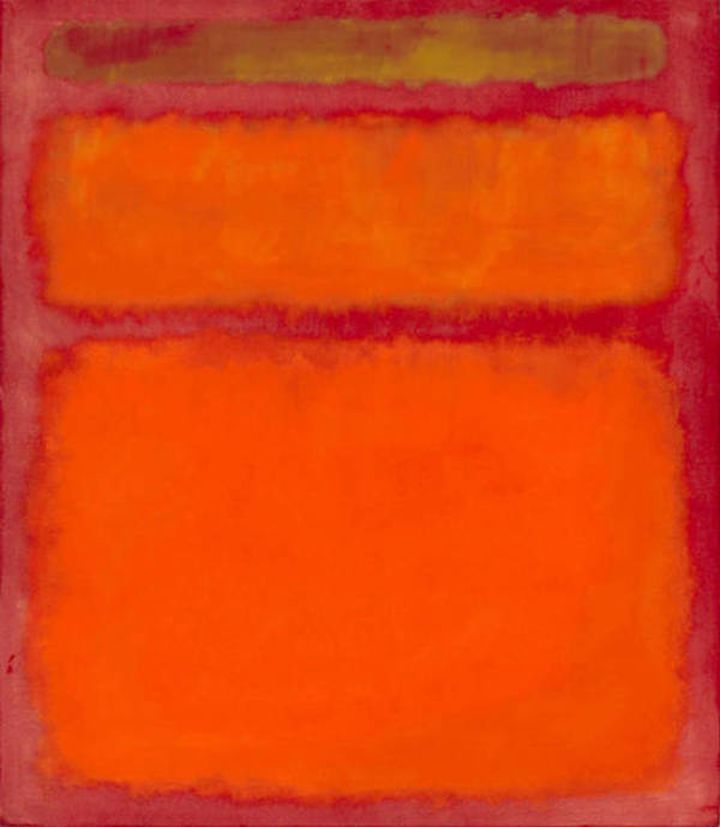 Orange rouge jaune Mark Rothko