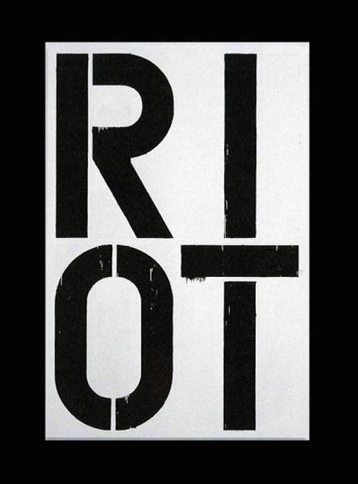 Riot Christopher Wool