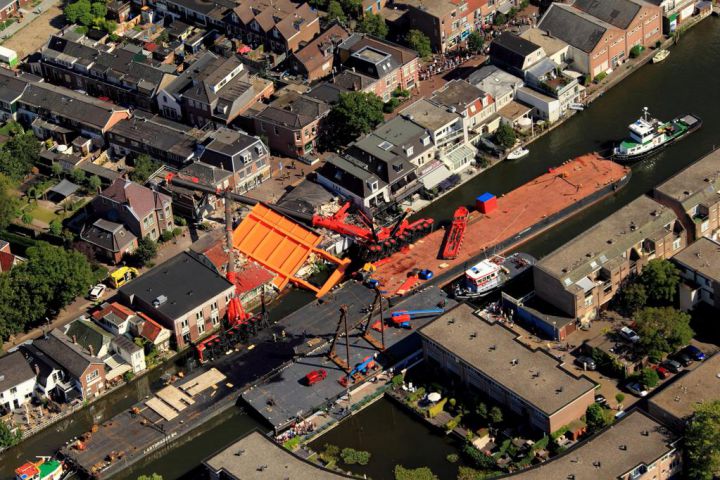 accident grues chantier batiments Pays-Bas