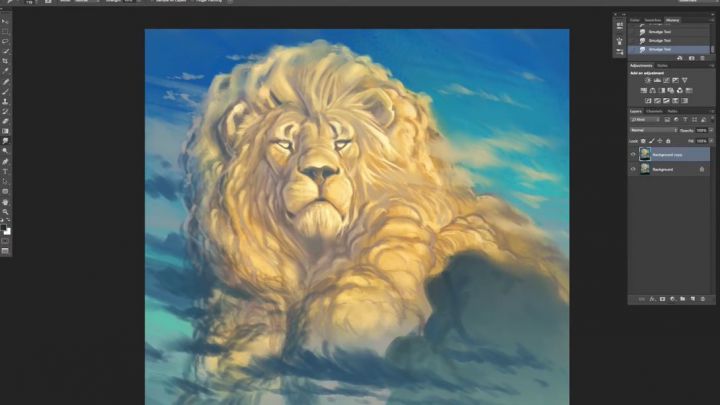 portrait cecil le lion aaron blaise