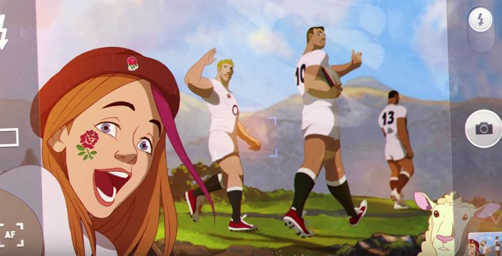Animation Angleterre Coupe du Monde rugby
