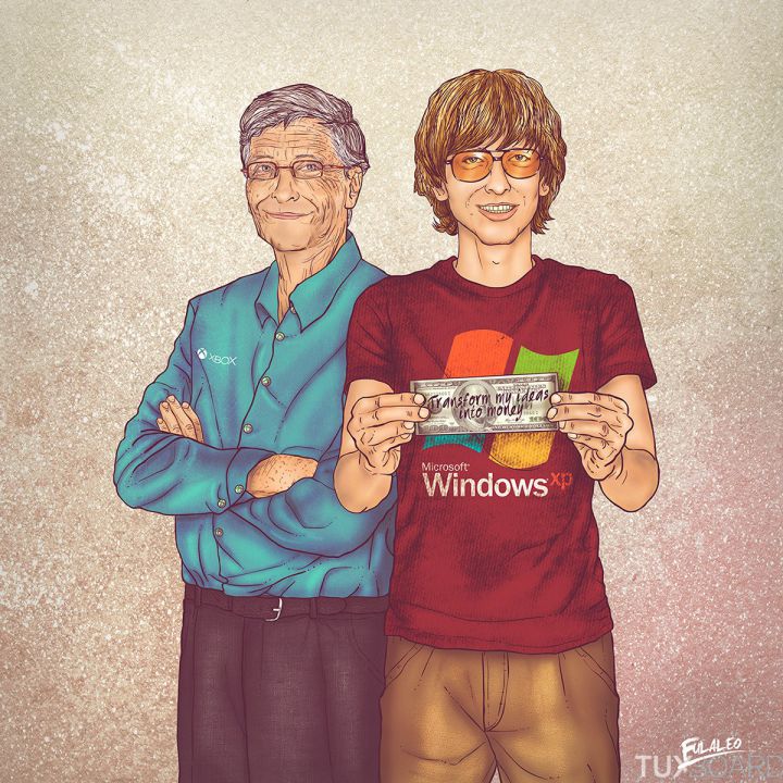 Avant Apres Bill Gates Fulaleo