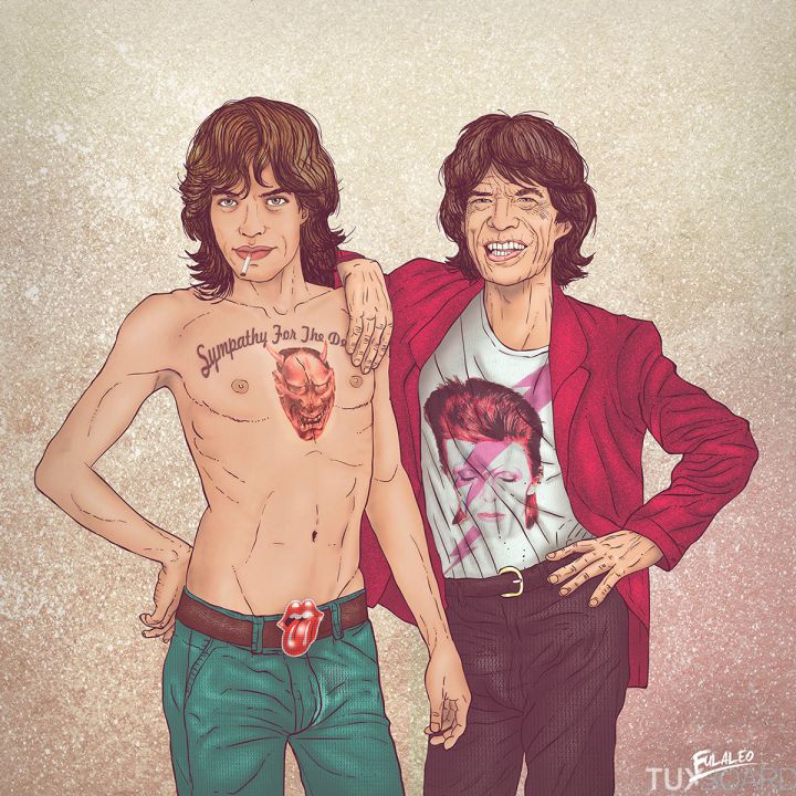 Avant Apres Mick Jagger Fulaleo