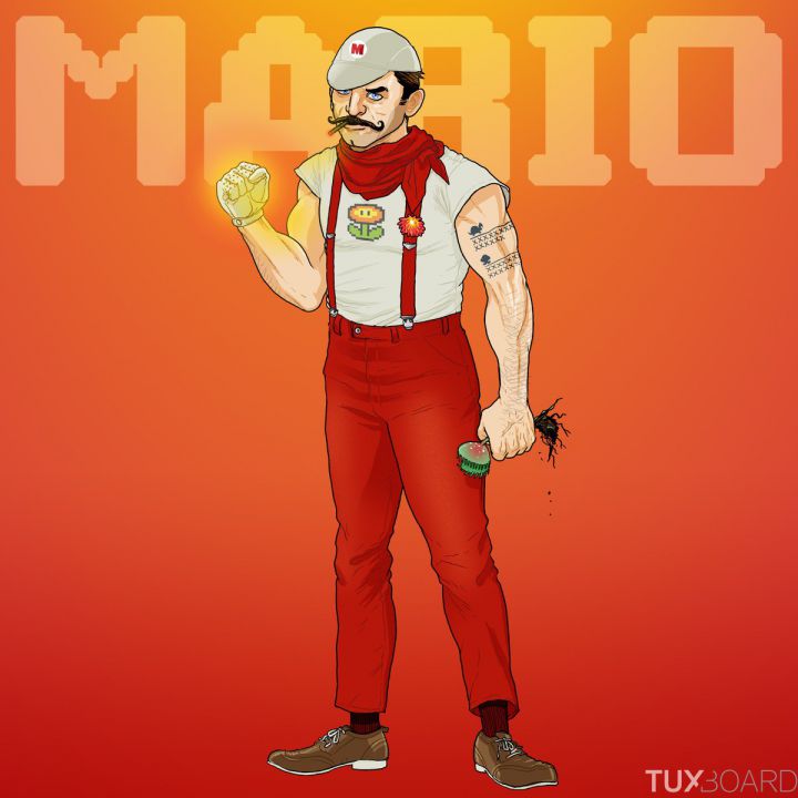 Hipster Mario