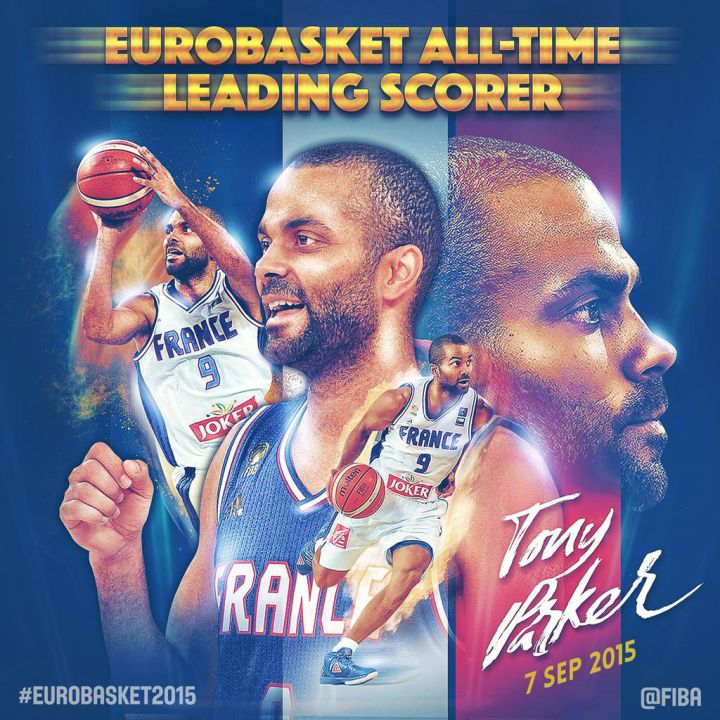 Tony Parker meilleur marqueur histoire EuroBasket