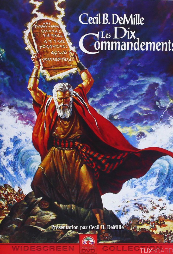 affiche les 10 commandements original