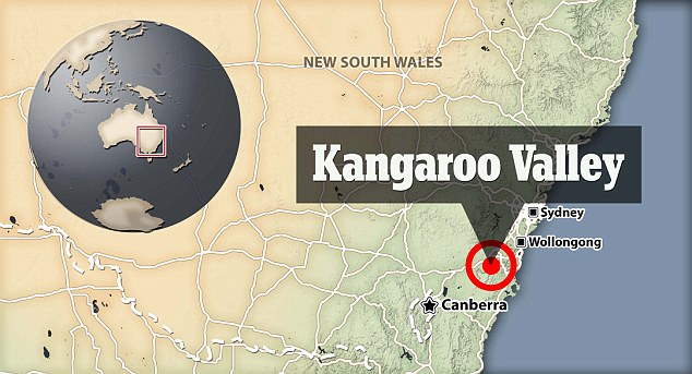carte kangaroo valley australie wombat