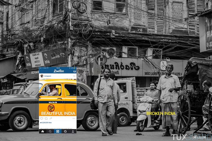 photo broken india instagram taxi