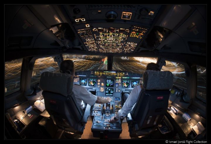 photo cockpit atterrissage