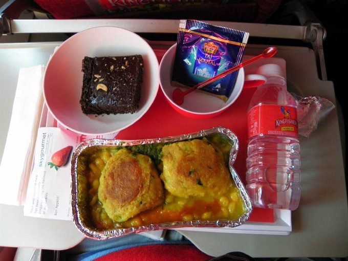 plateau repas kingfisher airlines