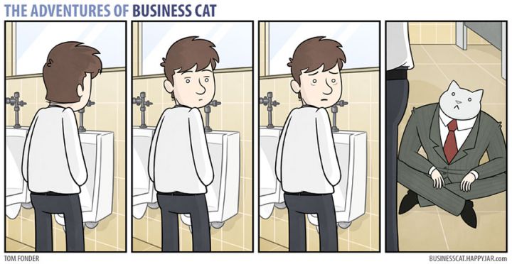 si le boss etait un chat bd toilettes