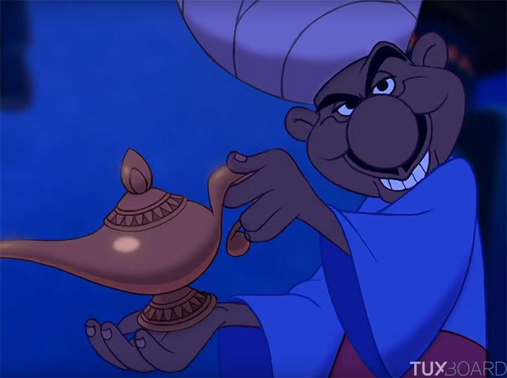Aladdin genie marchand