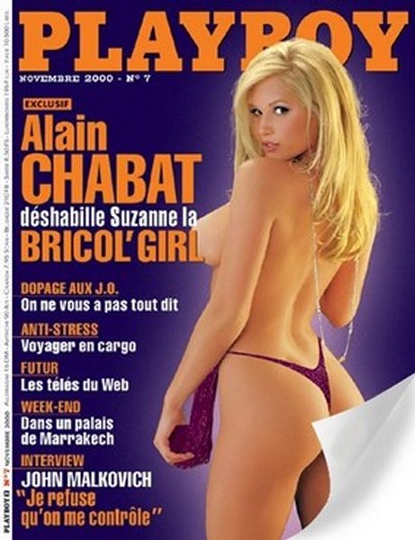 Couverture Playboy novembre 2000