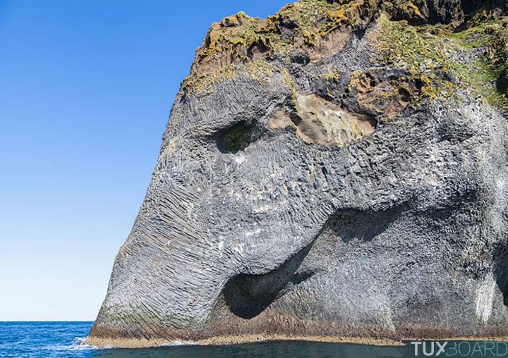 Elephant pierre Islande