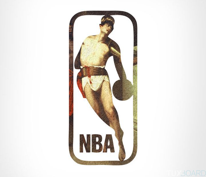 Logo NBA peinture