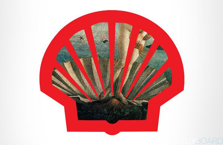 Logo Shell peinture