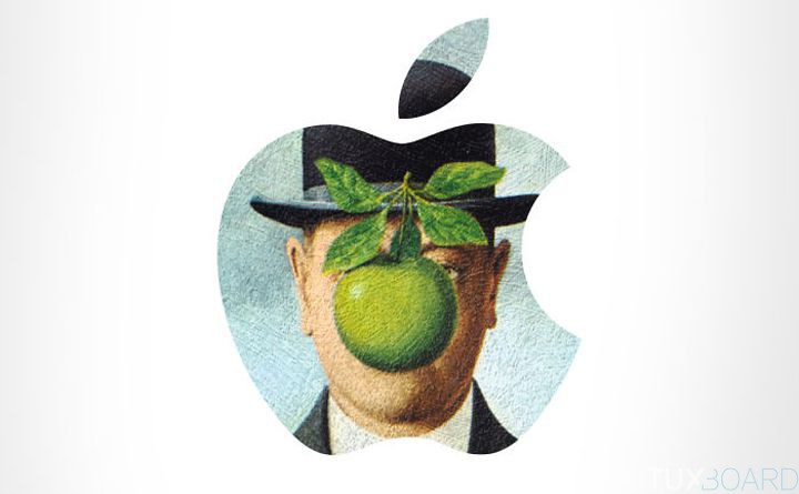 Logo apple peinture
