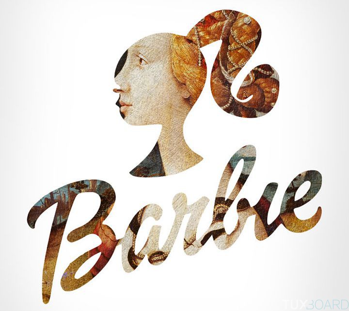 Logo barbie peinture