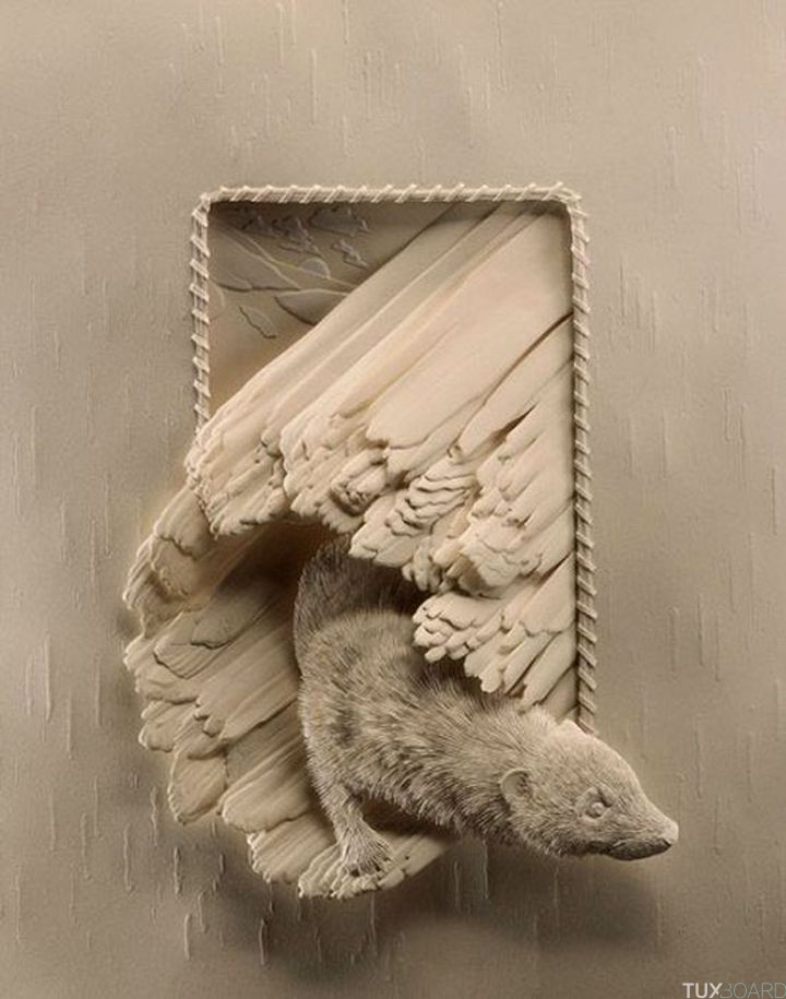 Sculptures animaux papier (20)