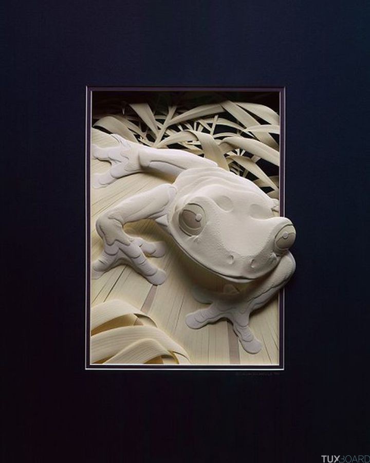 Sculptures animaux papier (8)