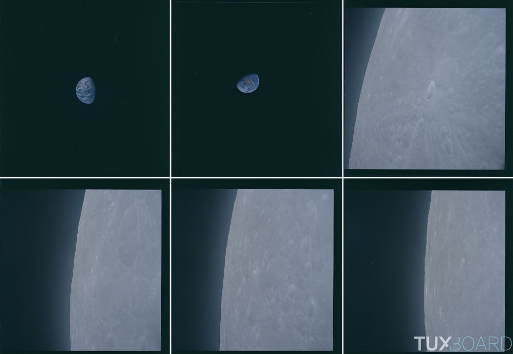 Terre et la Lune vue Espace