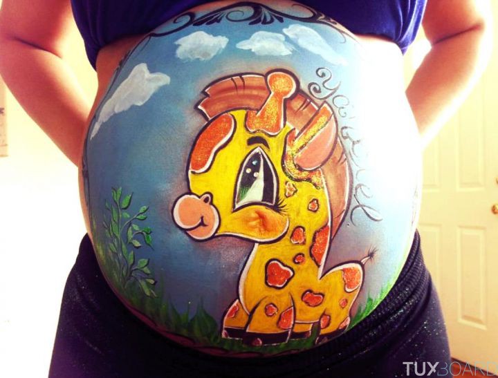 photo belly painting fantaisie