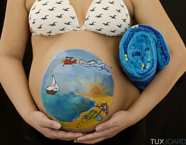 photo belly painting ventre femmes