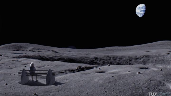 John Lewis Noel 2015 L homme sur la Lune