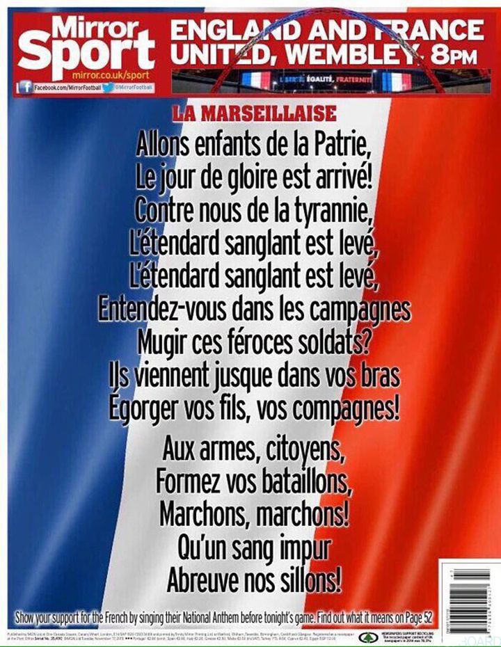 Paroles Marseillaise Mirror Sport
