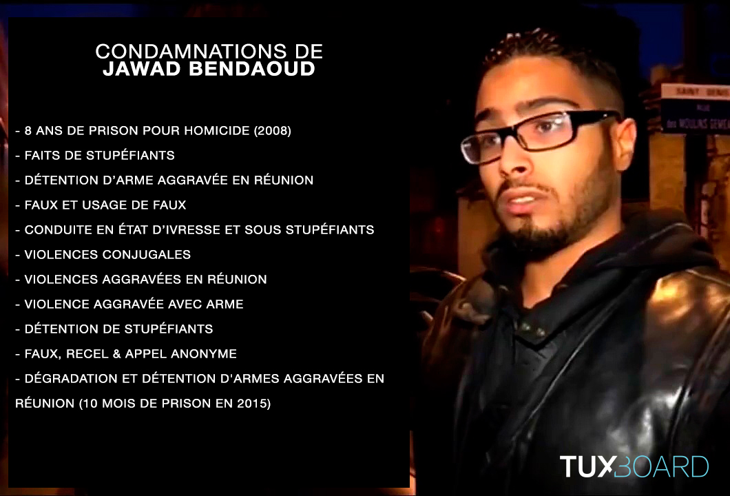 liste des condamnations de jawad bendaoud