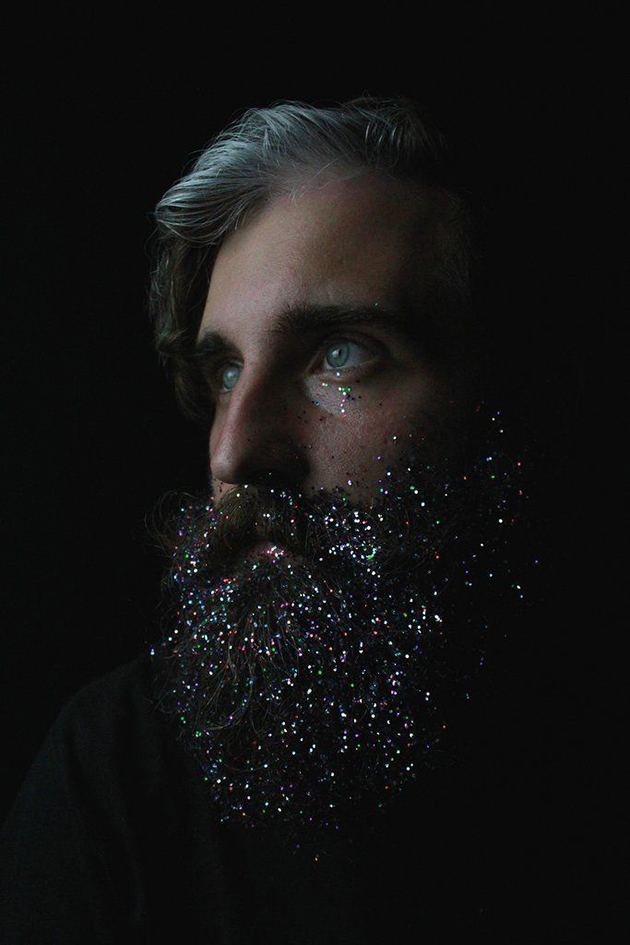 photo glitter beard