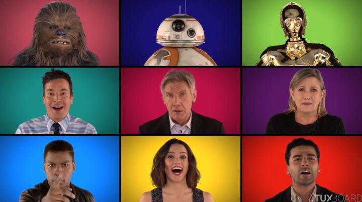 Jimmy Fallon The Roots Star Wars The Force Awakens Cast Sing Star Wars Medley A Cappella