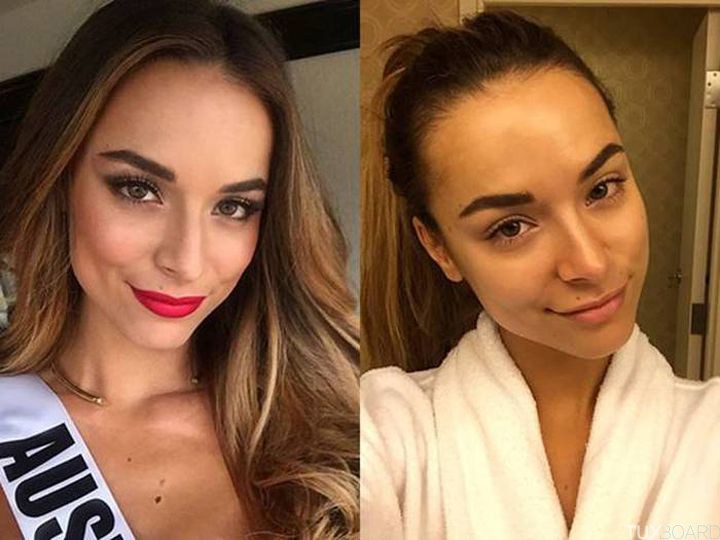 Monica Radulovic Miss Univers sans maquillage