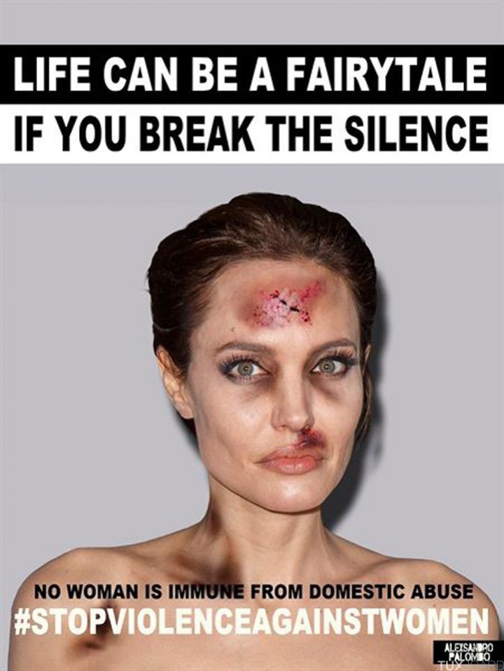campagne violences conjugales Angelina Jolie