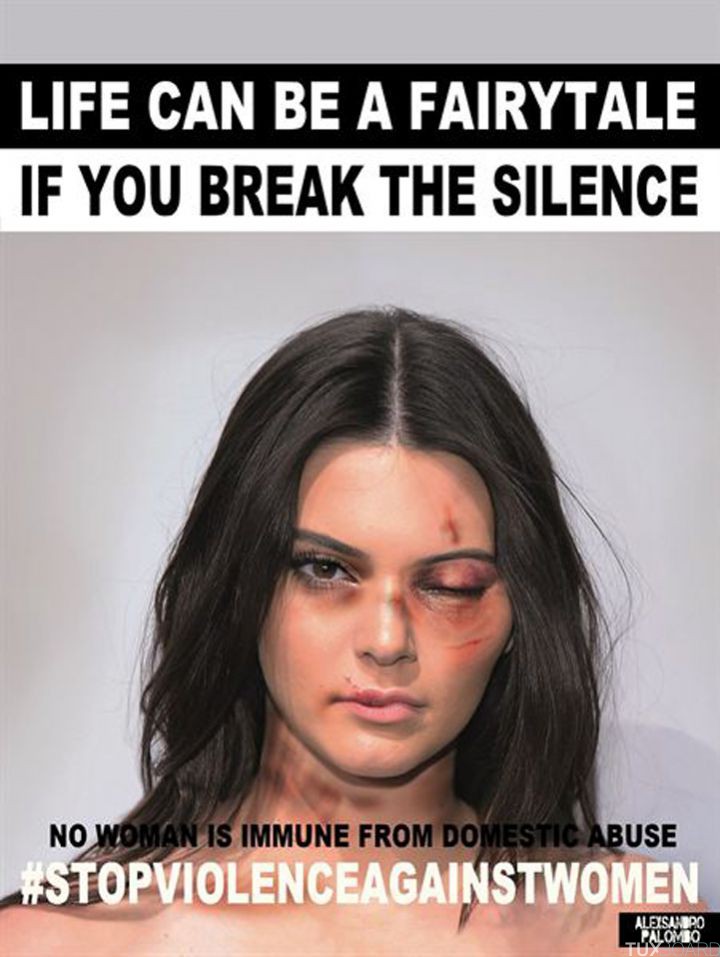 campagne violences conjugales Kendall Jenner