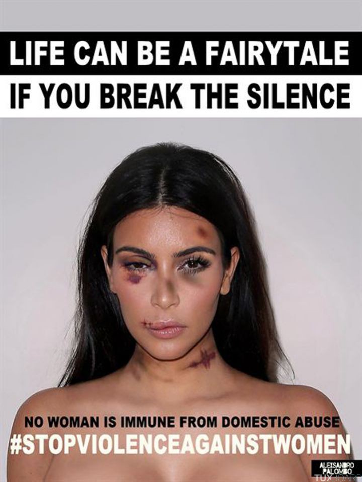 campagne violences conjugales Kim Kardashian