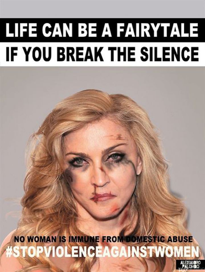 campagne violences conjugales Madonna