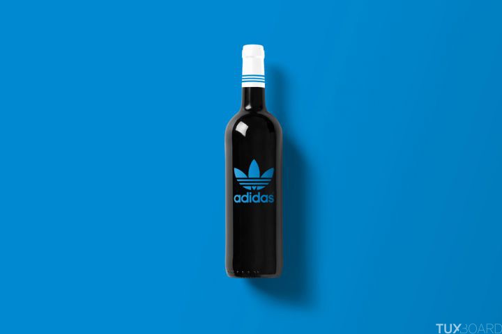photo adidas bouteille vin