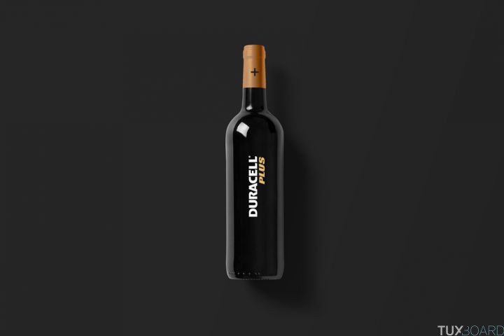 photo duracell bouteille vin