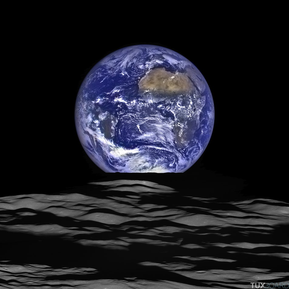 photo terre lune nasa