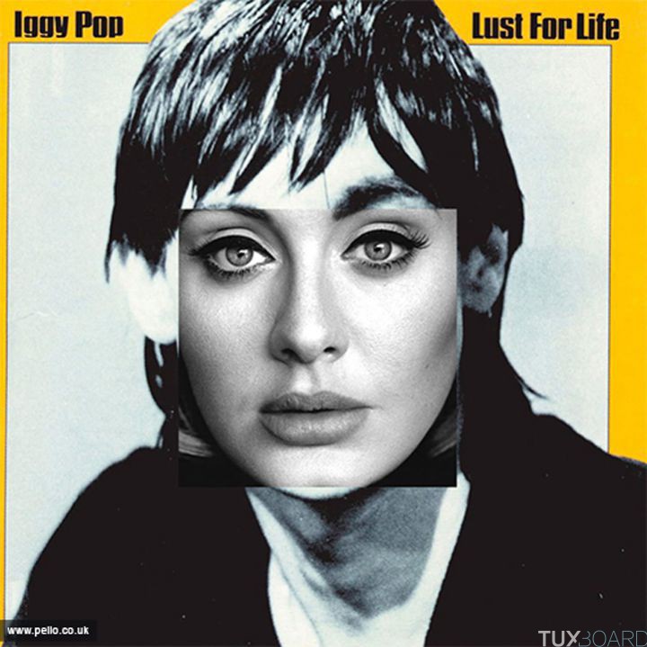 Adele pochette Iggy Pop