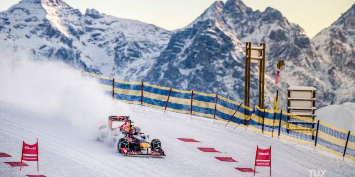 Max Verstappen formule 1 piste ski