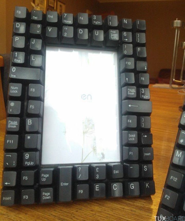 Recyclage touches clavier cadre