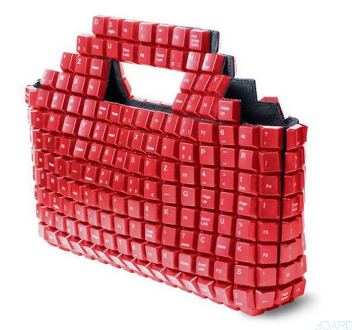 Recyclage touches clavier sac