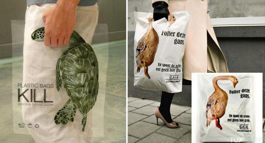 campagne pub environnement sacs plastique
