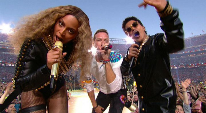 Coldplay Beyonce Bruno Mars show Super Bowl